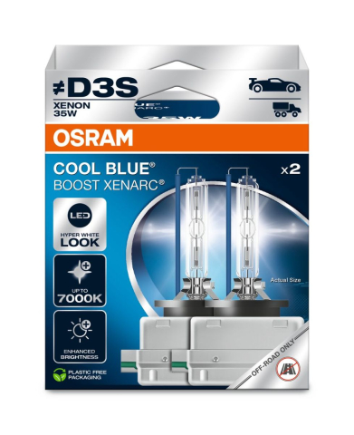 Becuri Auto - Bec xenon OSRAM Xenarc Cool Blue Boost D3S 35W, set 2 buc (off-road)
