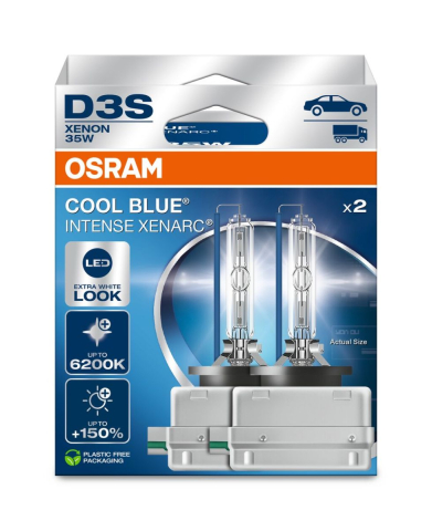 Becuri xenon - Bec xenon OSRAM Xenarc Cool Blue Intense D3S 35W, set 2 buc