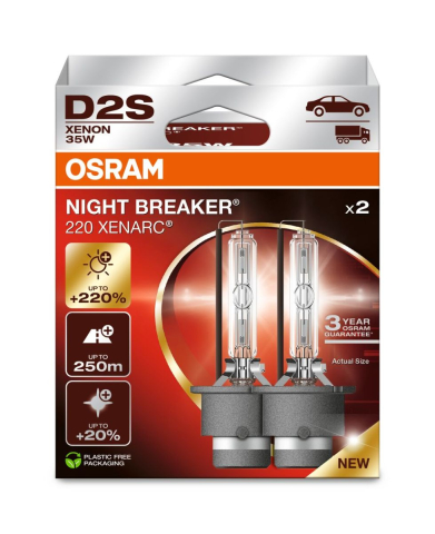 Becuri xenon - Bec xenon OSRAM Xenarc Night Breaker 220 D2S 35W, set 2 buc