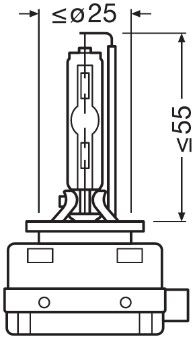 Bec xenon OSRAM Xenarc Night Breaker 220 D1S 35W, 1 buc [2]