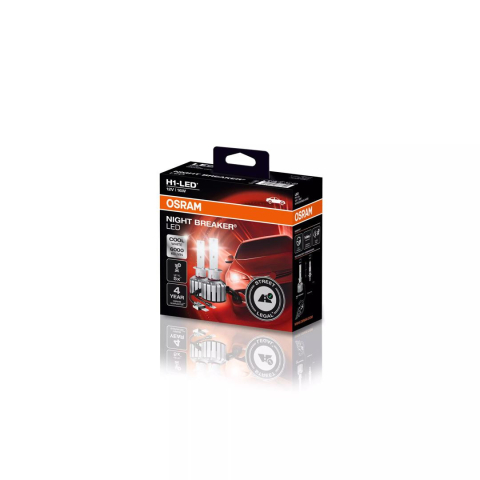 LED-uri Auto Omologate RAR - Becuri LED Auto OSRAM NIGHT BREAKER H1-LED 6000K, 12V, set 2 bucăți