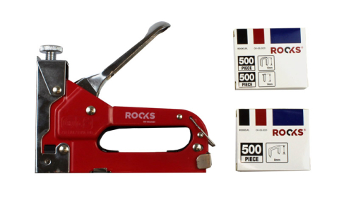 Scule si Echipamente - Capsator manual 3în1 cu capse 1500 buc ROCKS - OK-06.0031