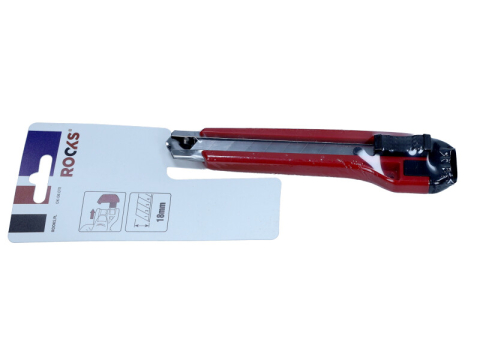 Scule si Echipamente - Cutter cu lamă ruptibilă 18mm ROCKS - OK-06.0111