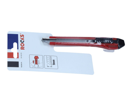 Scule si Echipamente - Cutter cu lamă ruptibilă 9mm ROCKS - OK-06.0110