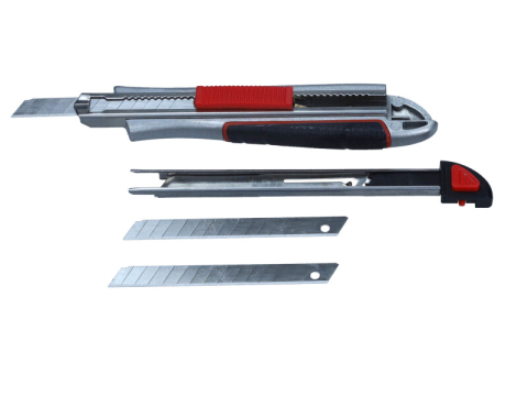 Scule si Echipamente - Cutter metalic cu lamă ruptibilă 9mm ROCKS, 3 lame - OK-06.0114