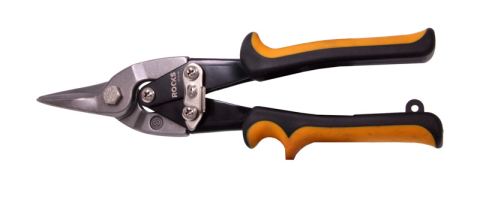 Scule si Echipamente - Foarfece pentru tablă drepte 250mm CrV-TIN ROCKS - OK-06.0140