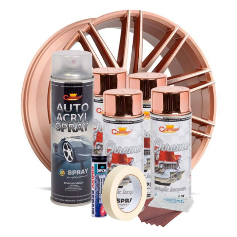 Kit complet reparatie si vopsire jante culoare Cupru Metalic, V4 [1]