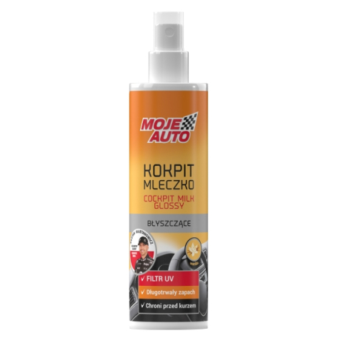 Solutii Curatare Auto - Lapte cockpit lucios Moje Auto - Vanilla, 300 ml