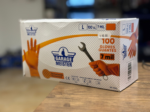 Mănuși textile atelier L – Portocalii 100BUC| GM53552 [2]