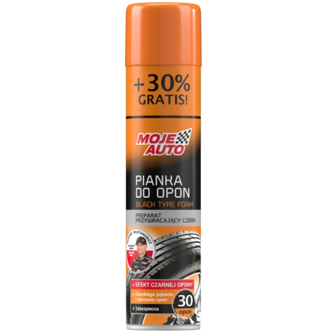 Anvelope - Moje Auto Black Tyre Foam - Spuma Neagra Ingrijire Anvelope 520ml