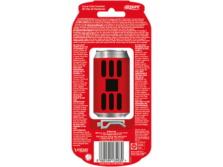 ODORIZANT AUTO, CUTIE DE SIFON 3D, COCA COLA ORIGINAL [1]