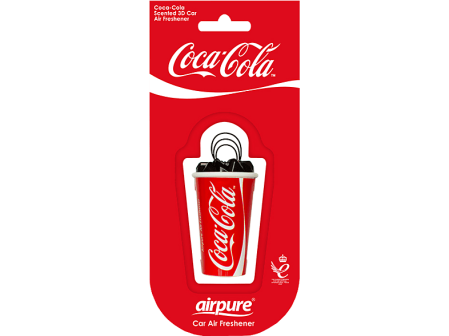 Odorizant Masina - Odorizant auto, sticlă 3D, Coca-Cola original