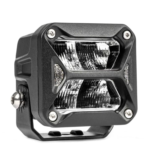 LED-uri si Proiectoare Off-Road, ATV, SSV - Proiector LED "PRO SERIES" cu doua functii pentru Off-Road, ATV, SSV, putere 18W, 1800lm, culoare 6000K, tensiune 10-30V, dimensiuni 82 x 78 x 76 mm