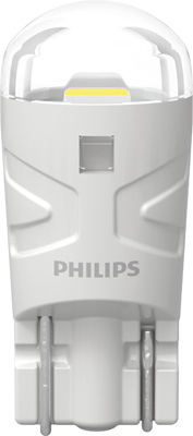 Set 2 Becuri LED W5W (T10) Philips Ultinon 1000, 12V, 0.6W, 6000K, Lumină Alb Rece [1]