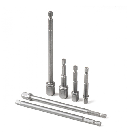 SET 3 ADAPTOARE PENTRU TUBULARE AMIO, HEX 1/4" LA PATRAT 1/4", 3/8", 1/2" [2]