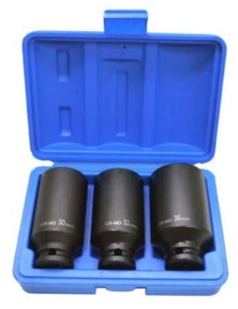 Truse-Seturi de Scule - SET 3 CHEI TUBULARE DE IMPACT 1/2" 12 COLUTURI