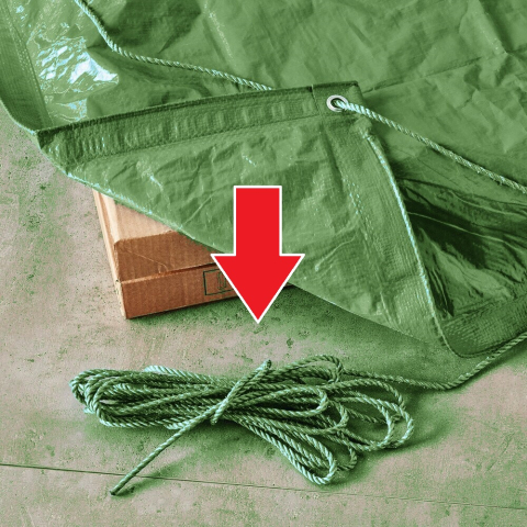 Accesorii Camioane si Remorci - Sfoara rasucita pentru fixare prelata, 6mm x 25m