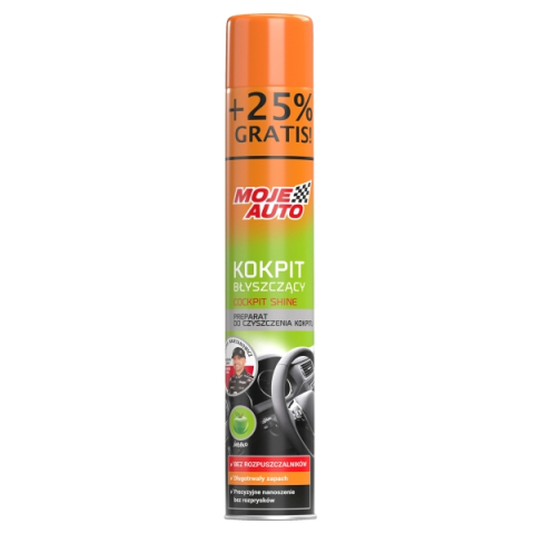Solutii Curatare Auto - Spray bord lucios Moje Auto Apple Shine 600 ml +25% gratuit