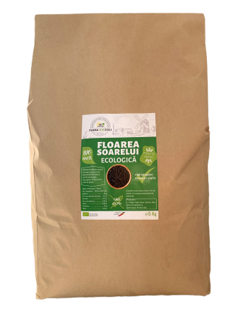 Floarea soarelui - Floarea soarelui Ecologică, Semințe nedecorticate, 5 kg