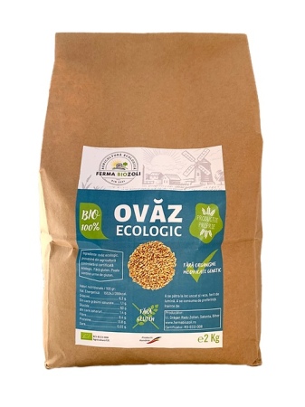 Cele mai noi - Ovăz Ecologic, Boabe decorticate, 2 kg