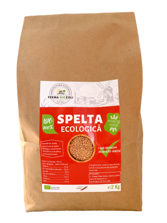 Cereale Bio - Spelta Ecologică, Boabe decorticate, 2 kg