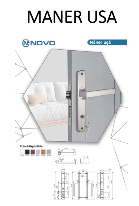 Mâner ușă Novo 32/92 [3]