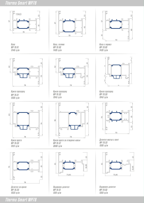 Tâmplărie ALUMINIU Thermo Smart WP78 [5]