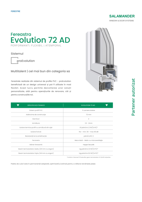Tâmplărie PVC - Salamander ProEvolution 72 AD [2]