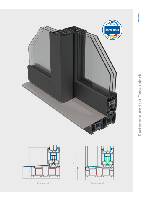 Tâmplărie PVC - Deceuninck Uși Culisante cu Ridicare HST 76 [2]