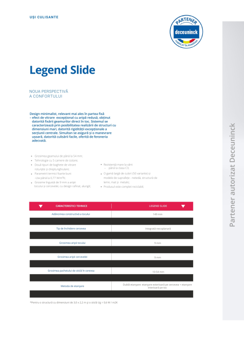 Tâmplărie PVC - Deceuninck Uși Culisante Legend Slide [3]