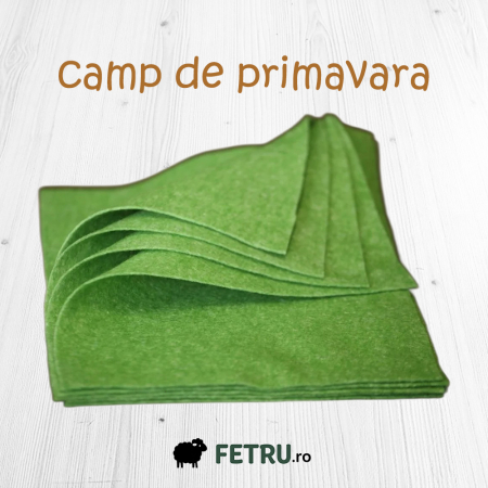 Fetru A4 60%-40% - Fetru A4 IDEA (60% lână, 40% viscoză)- camp de primavara