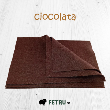 Fetru A4 60%-40% - Fetru A4 IDEA (60% lână, 40% viscoză)- ciocolata