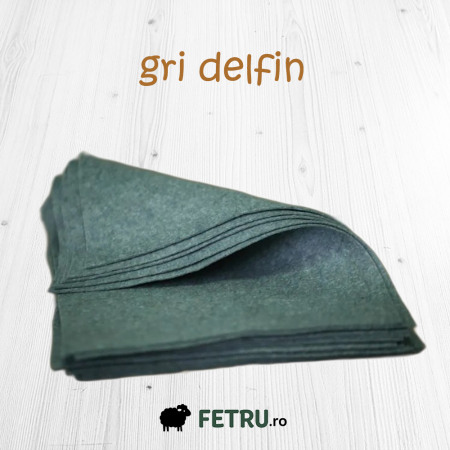 Fetru A4 60%-40% - Fetru A4 IDEA (60% lână, 40% viscoză)- gri delfin