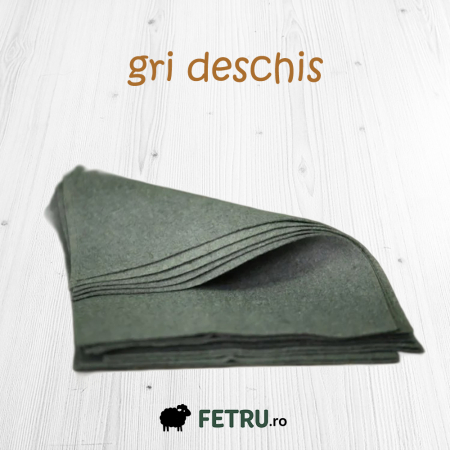 Fetru A4 60%-40% - Fetru A4 IDEA (60% lână, 40% viscoză)- gri deschis