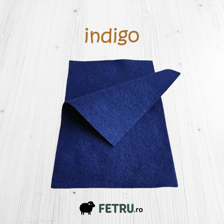Fetru A4 60%-40% - Fetru A4 IDEA (60% lână, 40% viscoză)- indigo