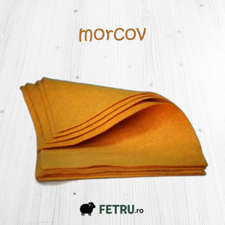 Fetru A4 60%-40% - Fetru A4 IDEA (60% lână, 40% viscoză)- morcov