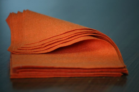 Fetru A4 60%-40% - Fetru A4 IDEA (60%lana, 40 % viscoza)- portocaliu