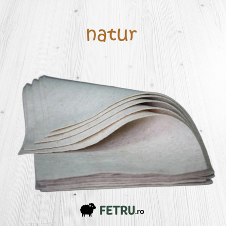 Fetru A4 100% - Fetru A4 ZORIN (100%lana)- natur