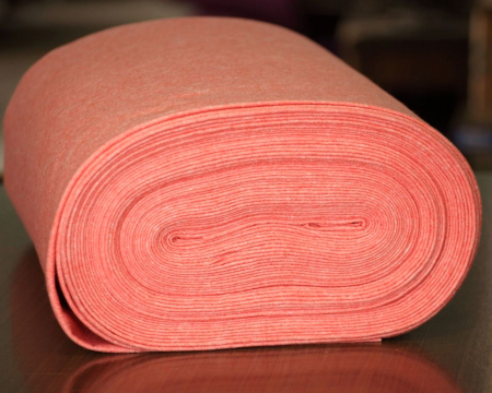 Fetru Metraj 60%-40% - Fetru IDEA (60% lana, 40% viscoza) la metru - piersica melange