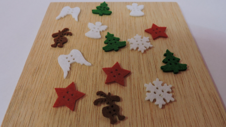 Nasturi - Figurine din fetru- nasturi de craciun A