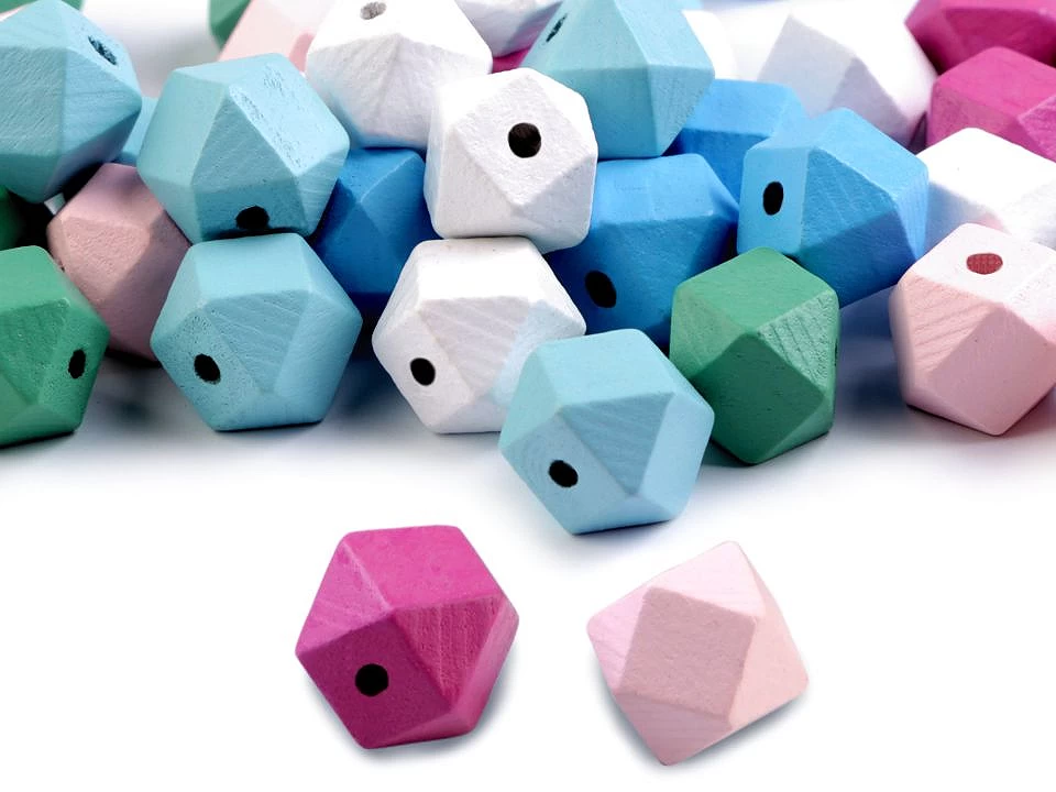 Margele - Margele din lemn colorate, vrac