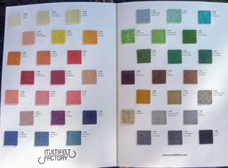 Fetru din lana - Mostrar ZORIN 100% / IDEA 60-40%