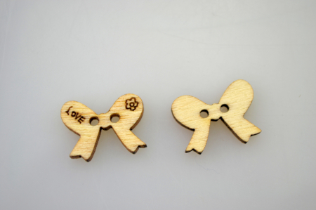 Nasturi - Nasturi din lemn- fundite 1.7 cm, 10 buc/set