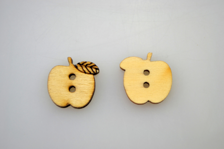 Nasturi - Nasturi din lemn- mere 1.5 cm, 10 buc/set