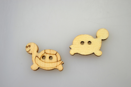 Nasturi - Nasturi din lemn- testoase 1.9 cm, 10 buc/set