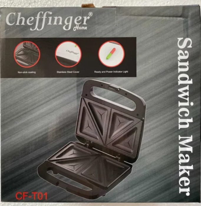 Aparat de făcut sandvișuri  marca Cheffinger, modelul CF-T01. [1]