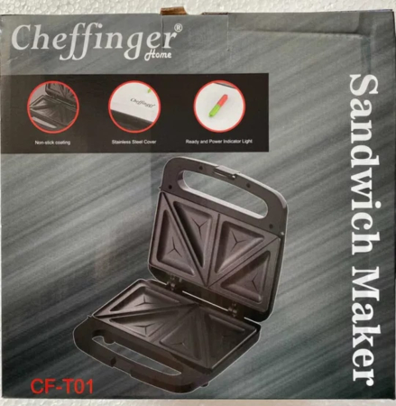 APARATE BUCATARIE SI SERVIRE - Aparat de făcut sandvișuri  marca Cheffinger, modelul CF-T01.