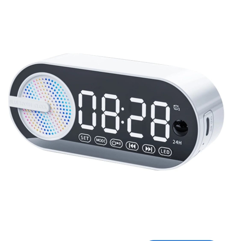ELECTRONICE - CEAS DIGITAL cu LED și difuzor Bluetooth.
