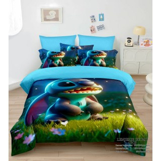 TEXTILE PT.CASA - Lenjerie de pat cu tematica personajului animat Stitch