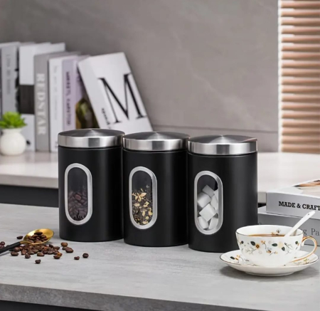 APARATE BUCATARIE SI SERVIRE - SET 3 RECIPIENTE INOX